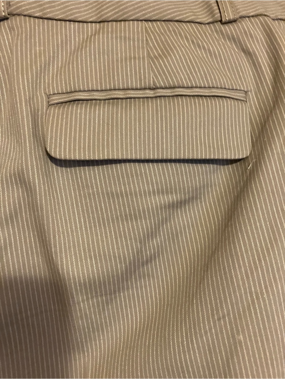 Banana Republic Men's Taupe Pinstripe Dress Pants - Picture 6 of 10